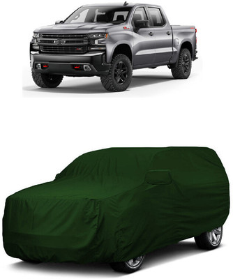 ANTOFY Car Cover For Chevrolet Silverado 6.2L (With Mirror Pockets)(Green)