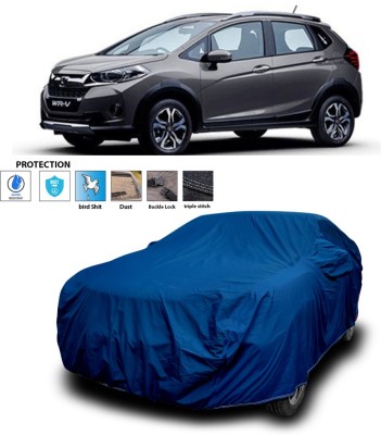 GOSHIV-car and bike accessories Car Cover For Honda WR-V (With Mirror Pockets)(Blue)