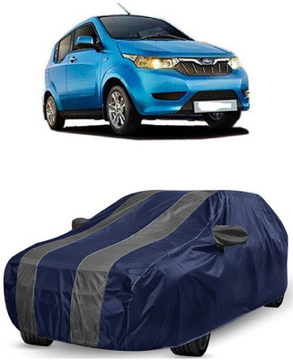 ANTOFY Car Cover For Mahindra e2oPlus P4 (With Mirror Pockets)(Grey, Blue)