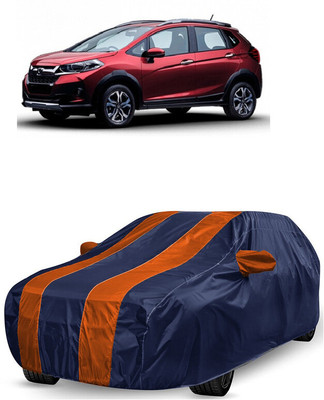 ANTOFY Car Cover For Honda WRV i-DTEC S (With Mirror Pockets)(Orange, Blue)