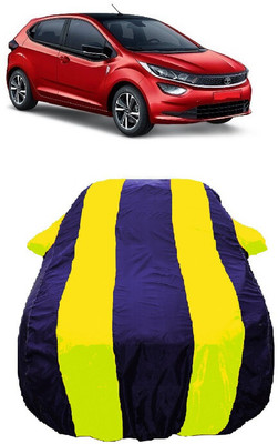 Wegather Car Cover For Tata Altroz XM Petrol (With Mirror Pockets)(Yellow)