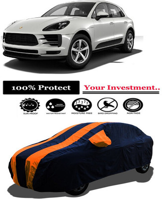 Amexride Car Cover For Porsche Macan 2.0 Turbo Petrol (With Mirror Pockets)(Orange)