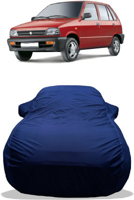 Wegather Car Cover For Maruti 800 AC LPG (With Mirror Pockets)(Blue)