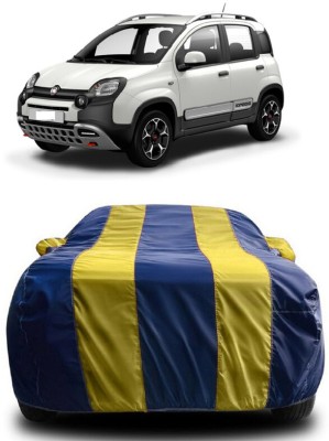 SUGASHRI Car Cover For Fiat Panda (With Mirror Pockets)(Yellow, Blue)