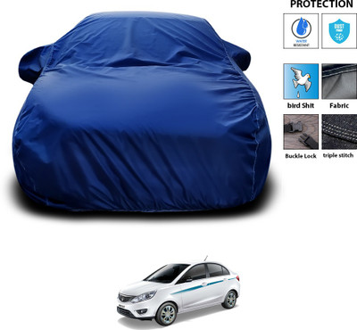 CODOKI Car Cover For Tata Zest (With Mirror Pockets)(Blue)