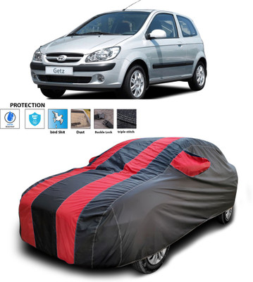 PAGORA Car Cover For Hyundai Getz (With Mirror Pockets)(Red)