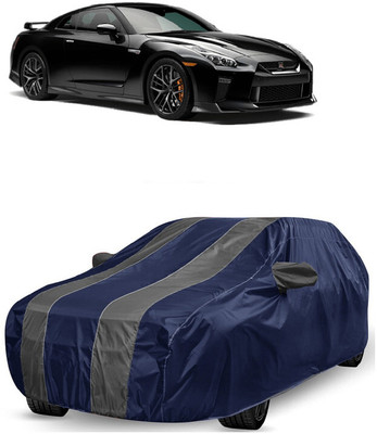 ANTOFY Car Cover For Nissan GT-R 3.8 V6 (With Mirror Pockets)(Grey, Blue)
