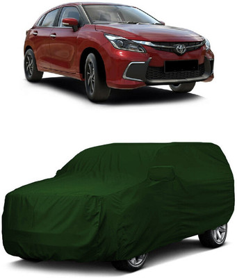 ANTOFY Car Cover For Toyota Glanza G (With Mirror Pockets)(Green)