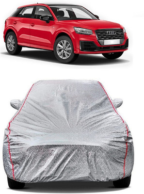 SUGASHRI Car Cover For Audi Q2 (With Mirror Pockets)(Silver)
