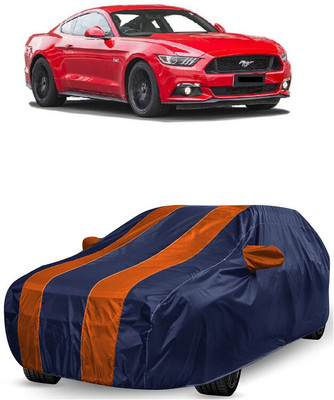 ANTOFY Car Cover For Ford Mustang (With Mirror Pockets)(Orange, Blue)
