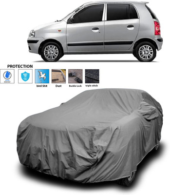 PAGORA Car Cover For Hyundai Santro Xing (With Mirror Pockets)(Grey)