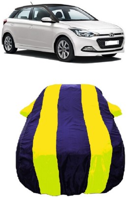 Wegather Car Cover For Hyundai Elite i20 Sportz Plus Dual Tone Petrol (With Mirror Pockets)(Yellow)