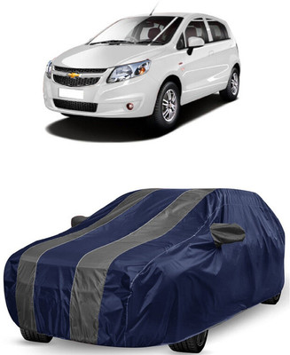 ANTOFY Car Cover For Chevrolet Sail UVA (With Mirror Pockets)(Grey, Blue)