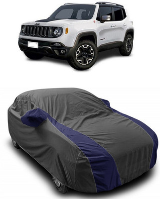 ANTOFY Car Cover For Jeep Renegade (With Mirror Pockets)(Grey, Blue)