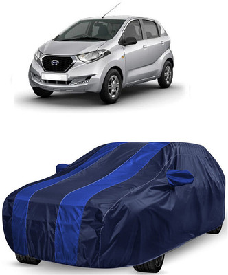 ANTOFY Car Cover For Datsun Redi GO 1.0 T Option (With Mirror Pockets)(Blue, Blue)