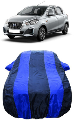 Wegather Car Cover For Datsun Go (With Mirror Pockets)(Blue)