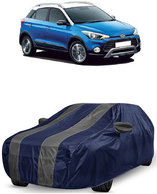ANTOFY Car Cover For Hyundai i20 Active 1.4 S (With Mirror Pockets)(Grey, Blue)