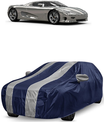 ANTOFY Car Cover For Koenigsegg CC8S 4.7L V8 (With Mirror Pockets)(White, Blue)