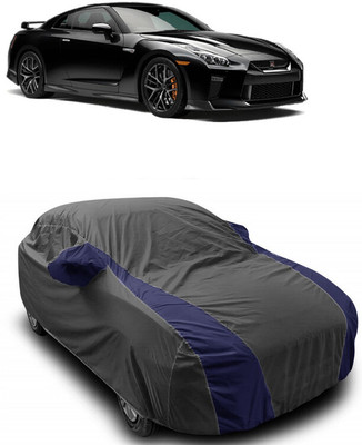 ANTOFY Car Cover For Nissan GT-R 3.8 V6 (With Mirror Pockets)(Grey, Blue)