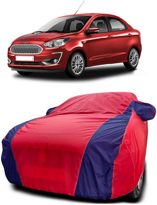 Autoprime Car Cover For Ford Figo Aspire Titanium Petrol (With Mirror Pockets)(Red, Blue)