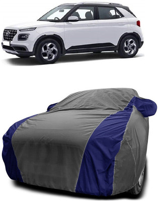 Autoprime Car Cover For Hyundai Venue SX Dual Tone Diesel (With Mirror Pockets)(Grey, Blue)