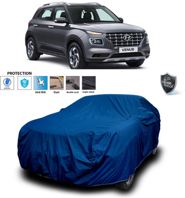 PAGORA Car Cover For Hyundai Venue (With Mirror Pockets)(Blue)