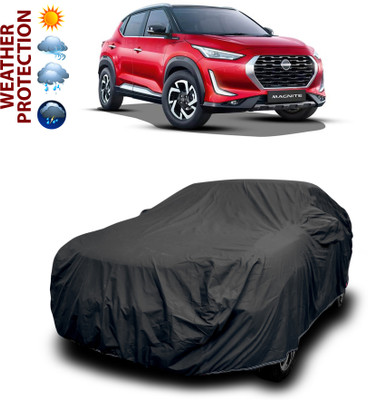 CODOKI Car Cover For Nissan Magnite (With Mirror Pockets)(Black)