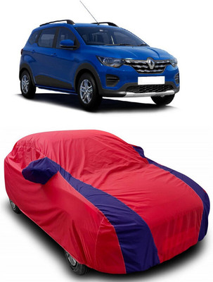 ANTOFY Car Cover For Renault Triber RXT (With Mirror Pockets)(Red, Blue)