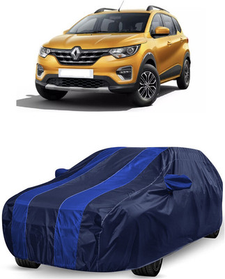 ANTOFY Car Cover For Renault Triber RXL (With Mirror Pockets)(Blue, Blue)