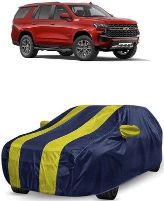 ANTOFY Car Cover For Chevrolet Tahoe Z71 4WD (With Mirror Pockets)(Yellow, Blue)