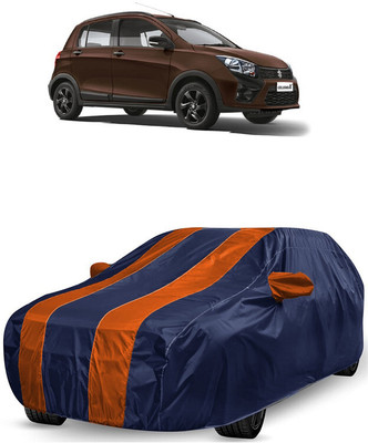 ANTOFY Car Cover For Maruti Suzuki CelerioX AMT ZXI Option (With Mirror Pockets)(Orange, Blue)