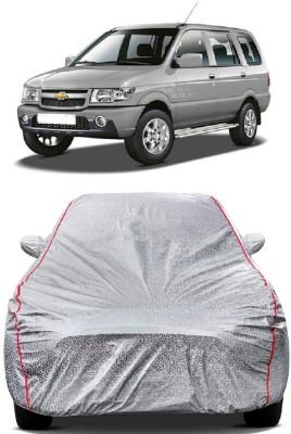 SUGASHRI Car Cover For Chevrolet Tavera Neo 3 LS 7 Seats BSIII (With Mirror Pockets)(Silver)