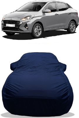 Wegather Car Cover For Hyundai Aura S Petrol (With Mirror Pockets)(Blue)