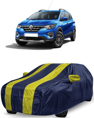 ANTOFY Car Cover For Renault Triber RXZ (With Mirror Pockets)(Yellow, Blue)