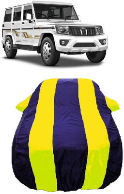 Wegather Car Cover For Mahindra Bolero Power Plus Special Edition Diesel (With Mirror Pockets)(Yellow)