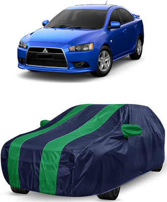 ANTOFY Car Cover For Mitsubishi Lancer (With Mirror Pockets)(Green, Blue)