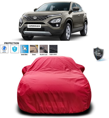 GOSHIV-car and bike accessories Car Cover For Tata Harrier (With Mirror Pockets)(Maroon)