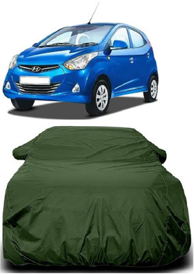 Autoprime Car Cover For Hyundai Eon (With Mirror Pockets)(Green)