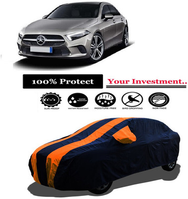 Amexride Car Cover For Mercedes Benz A-Class Sedan (With Mirror Pockets)(Orange)
