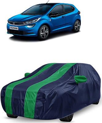 ANTOFY Car Cover For Tata Altroz XM Diesel (With Mirror Pockets)(Green, Blue)