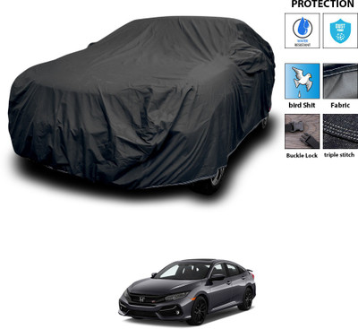 PAGORA Car Cover For Honda Civic (With Mirror Pockets)(Black)