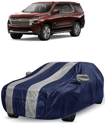 ANTOFY Car Cover For Chevrolet Tahoe 6.2L (With Mirror Pockets)(White, Blue)