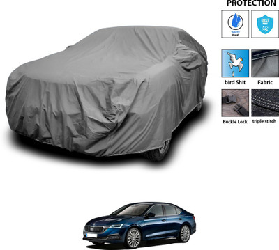 PAGORA Car Cover For Skoda Octavia (With Mirror Pockets)(Grey)
