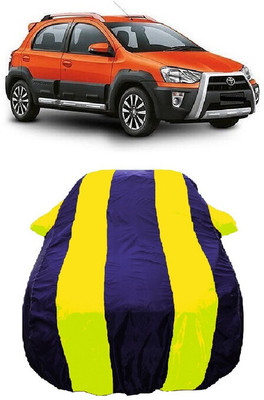 Wegather Car Cover For Toyota Etios Cross 1.5L V Petrol (With Mirror Pockets)(Yellow)