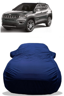 Wegather Car Cover For Jeep Compass 2.0 Limited Option 4X4 Diesel (With Mirror Pockets)(Blue)