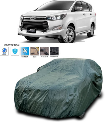 PAGORA Car Cover For Toyota Innova Crysta (With Mirror Pockets)(Green)