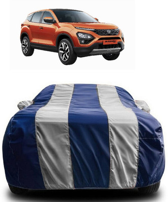 SUGASHRI Car Cover For Tata Buzzard (With Mirror Pockets)(White, Blue)