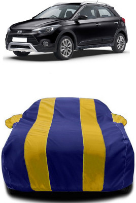 Autoprime Car Cover For Hyundai i20 Active 1.2 SX with AVN (With Mirror Pockets)(Yellow, Blue)