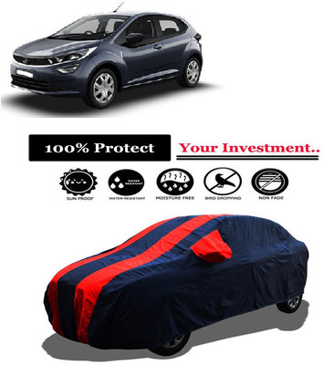 Amexride Car Cover For Tata Altroz XT Petrol (With Mirror Pockets)(Red)