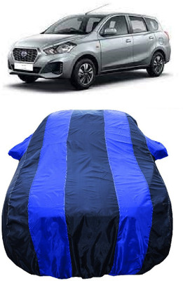 Wegather Car Cover For Datsun Go Plus A Petrol (With Mirror Pockets)(Blue)